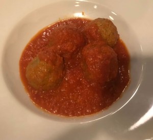 MEATBALLS & TOMATO SAUCE